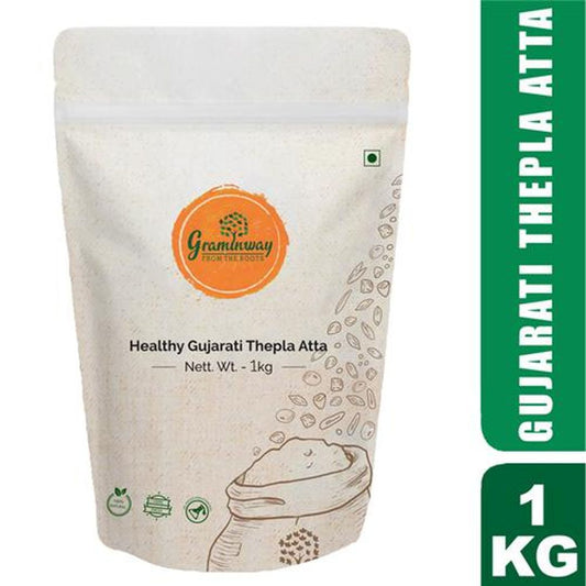 Healthy Gujarati Thepla Atta - Spices Blended, Whole Wheat Flour, Authentic Taste