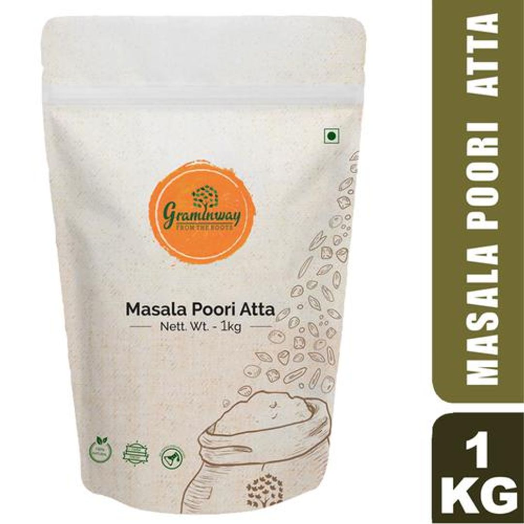 Masala Poori Atta - Spice Blended Wheat Atta, For Making Puris, Chapatis, Paranthas