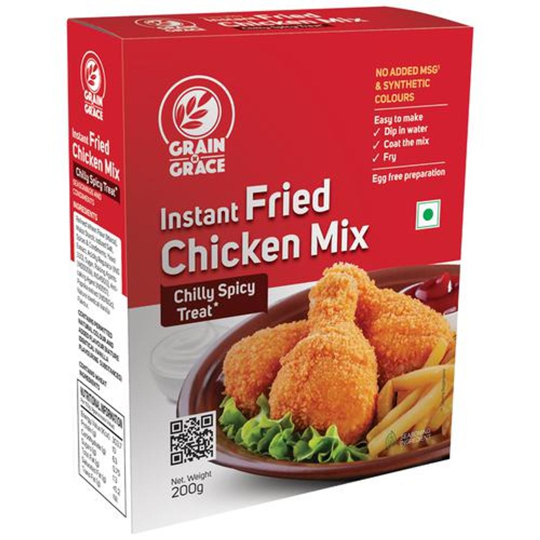 Instant Fried Chicken Mix - Chilly Spicy Treat, Eggless, No Added Colours