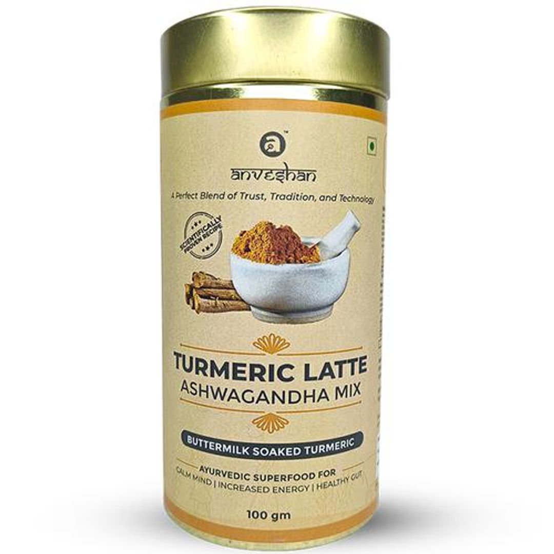 Turmeric Latte Powder Ashwagandha Mix - Haldi Doodh Mix