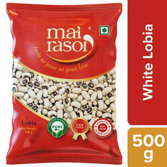 Lobia/Chawali  - White, Premium Quality Grains, For Soups, Salads