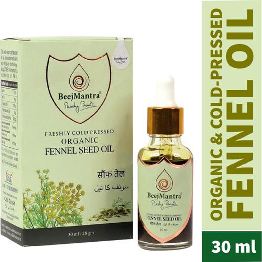 Fennel Seed Oil - Organic, Cold-Pressed, Rich In Vitamins & Minerals