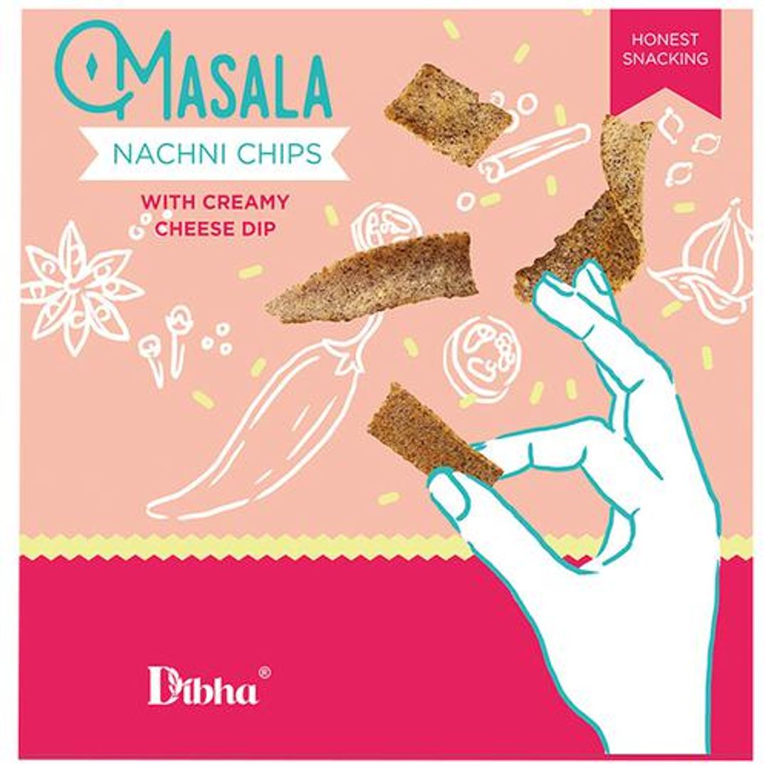 Masala Nachni Chips With Creamy Cheese Dip - Goodness Of Ragi