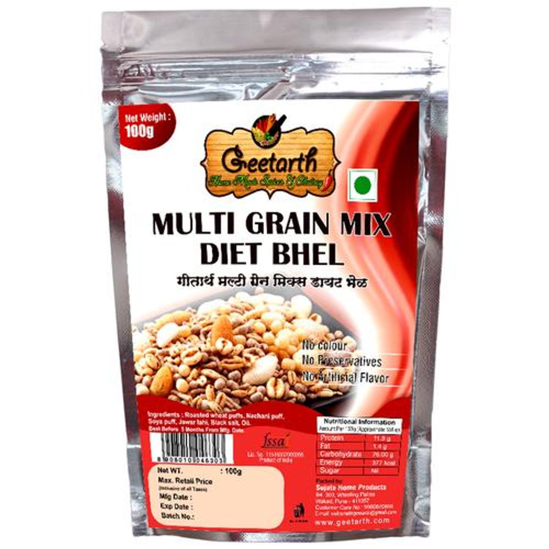 Roasted Multigrain Mix Diet Bhel - High Fibre, Protein, For Healthy Snacking