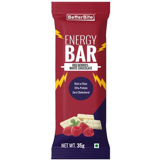 Energy Bar - Red Berries White Chocolate, 10% Protein, Fibre Rich