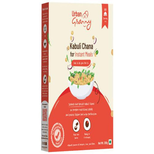 Urban Granny  Kabuli Chana for Instant Meals - Pre-Soaked & Boiled