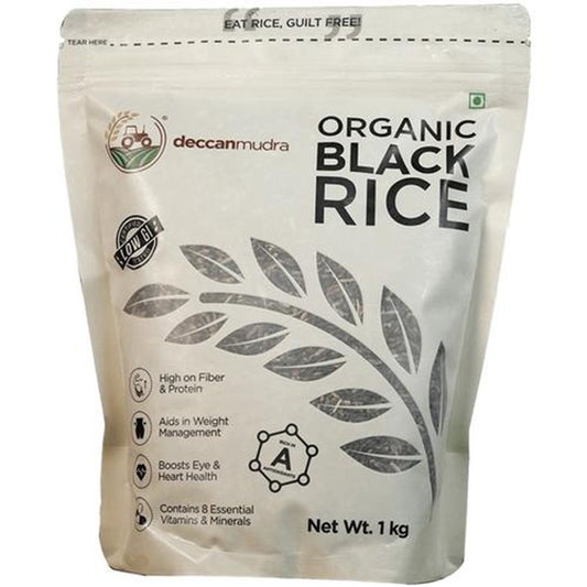 Organic Black Rice/Kalabatti - Low GI, Rich In Antioxidants, Fibre & Protein, Boosts Heart Health