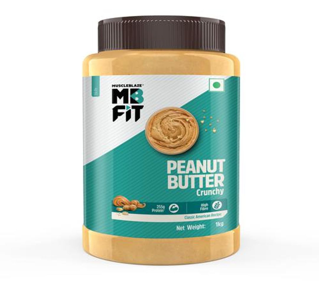 Fit Peanut Butter - Crunchy, Classic American Recipe Flavour