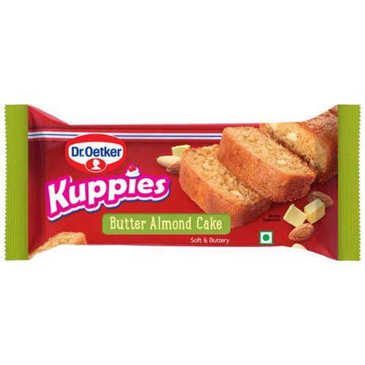 Kuppies Butter Almond Cake - Rich Flavour, Soft, Spongy