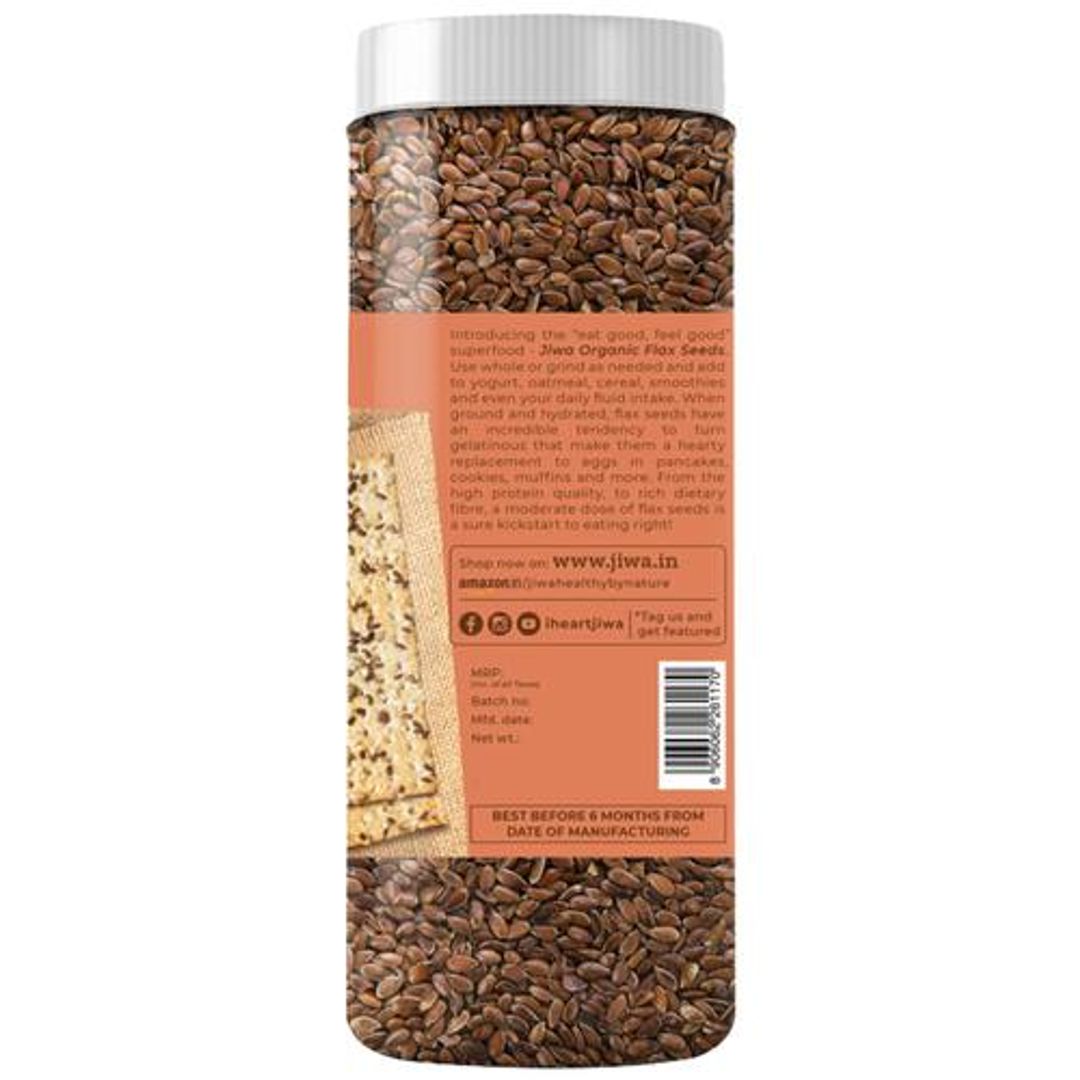 Organic Raw Flax/Alsi Seeds - 100% Natural & Gluten Free