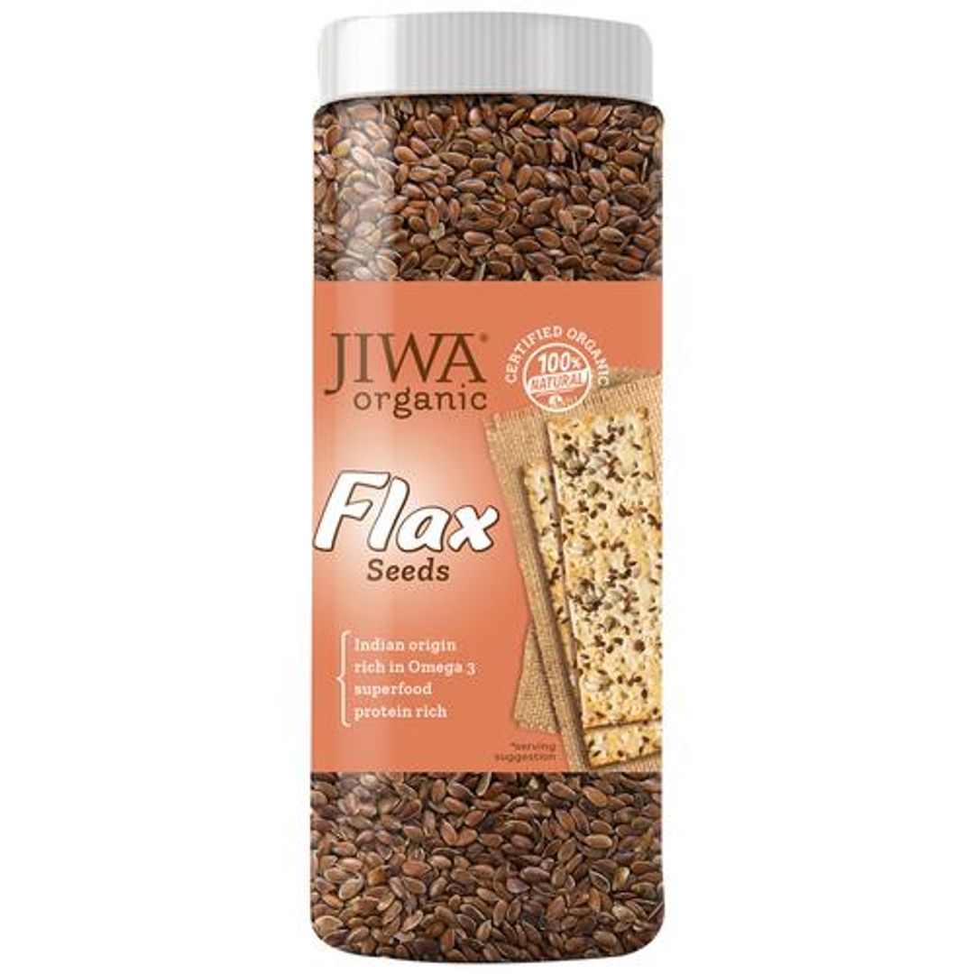 Organic Raw Flax/Alsi Seeds - 100% Natural & Gluten Free