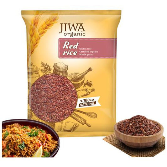 Organic Red Rice - 100% Natural & Gluten Free, Wholegrain