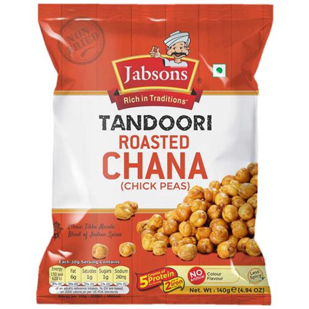 Tandoori Roasted Chana/Chickpeas - Rich In Protein & Iron, Gluten-free