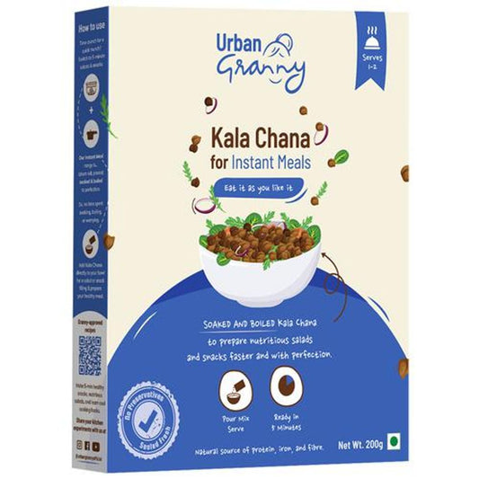 Kala Chana For Instant Meals - Pre-Soaked & Boiled, No Pressure Cooking Required