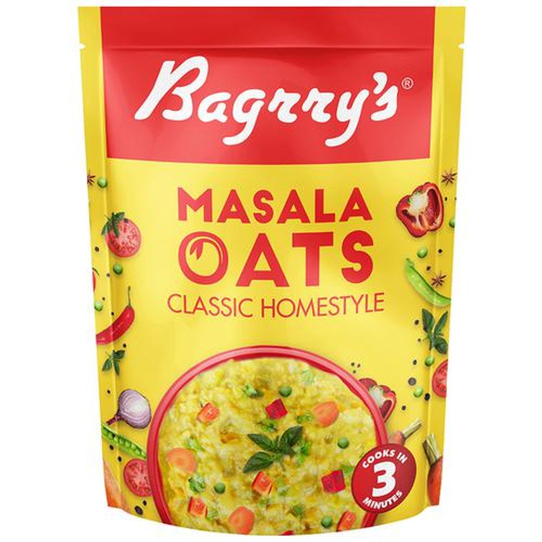 Masala Oats - Classic Homestyle, High In Fibre & Protein, Ready In 3 Minutes