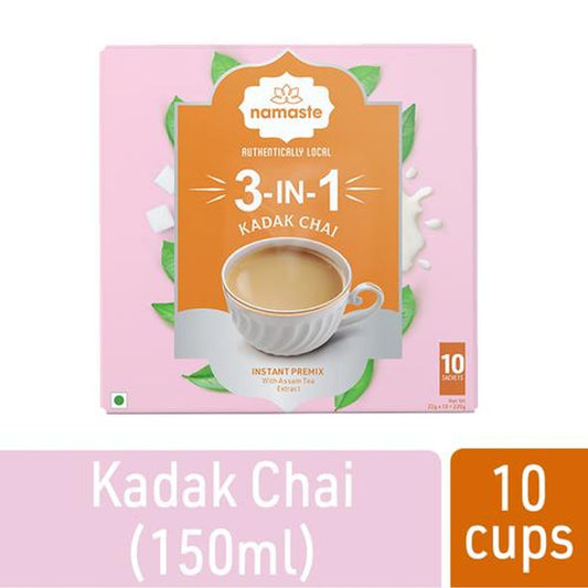 3-In-1 Instant Tea Premix - Kadak Chai, Assam, Ready Mix, Authentically Local