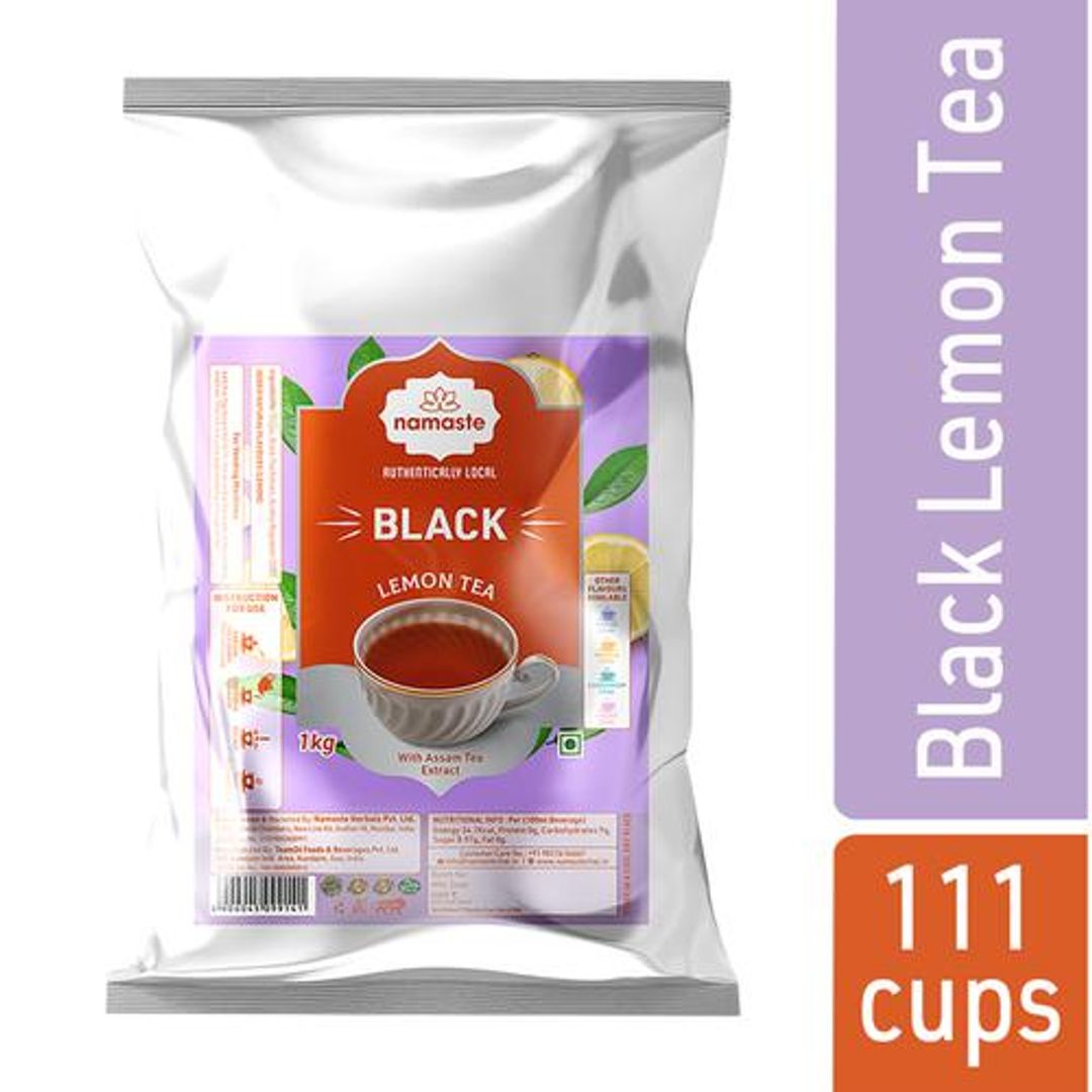 Instant Tea Premix, Black Lemon Assam Tea Powder - Value Pack, Vending Machine, Ready Mix