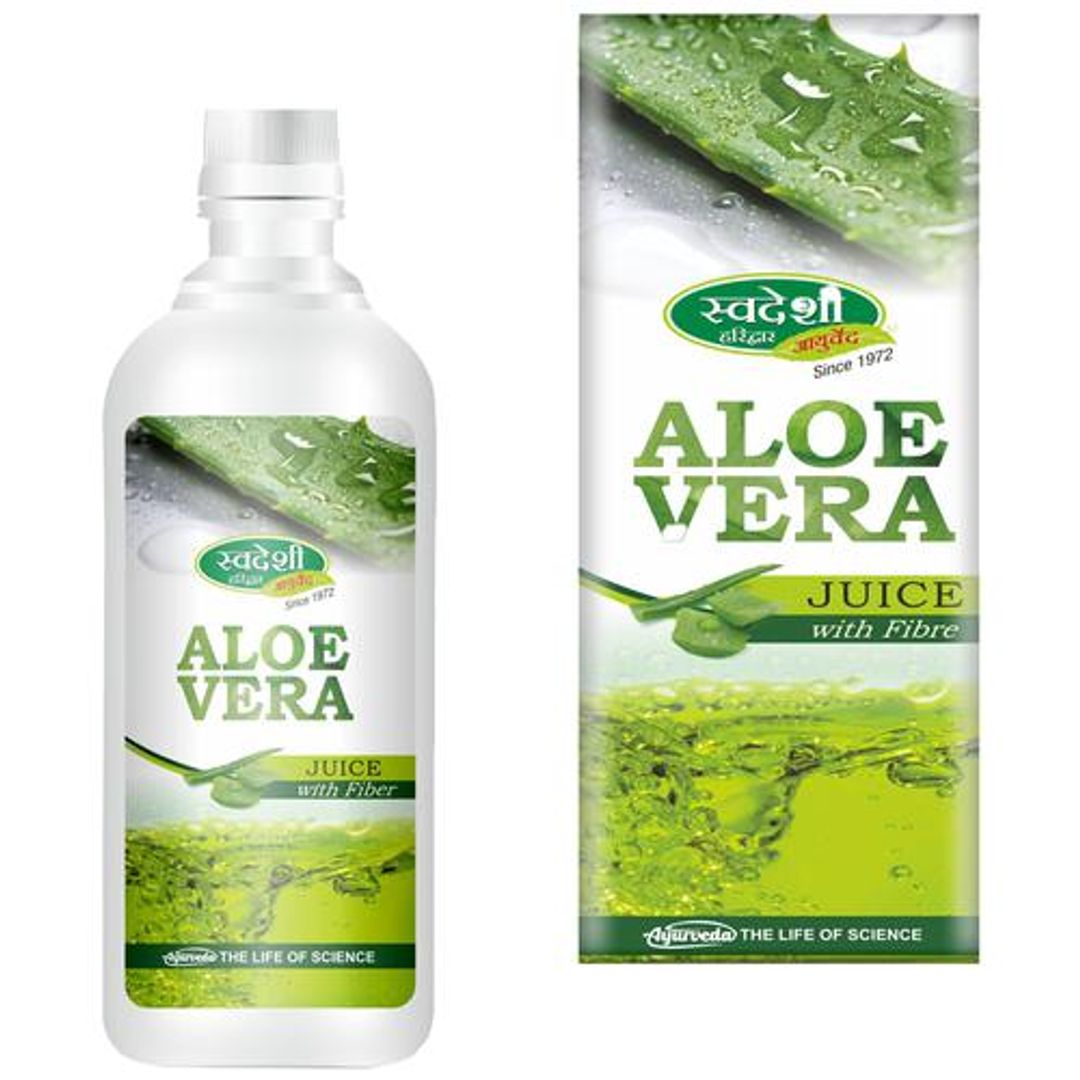 Aloevera Juice With Fiber - Relieves Stress From The Body, Improves Digestion