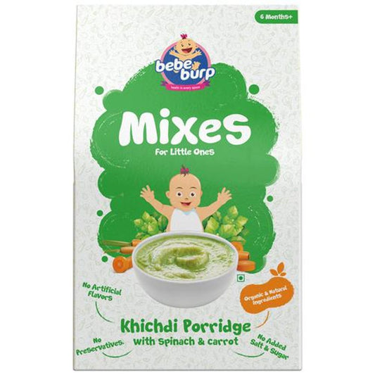 Khichdi Porridge Mixes - With Spinach & Carrot, Organic Baby Food, 6 Months+