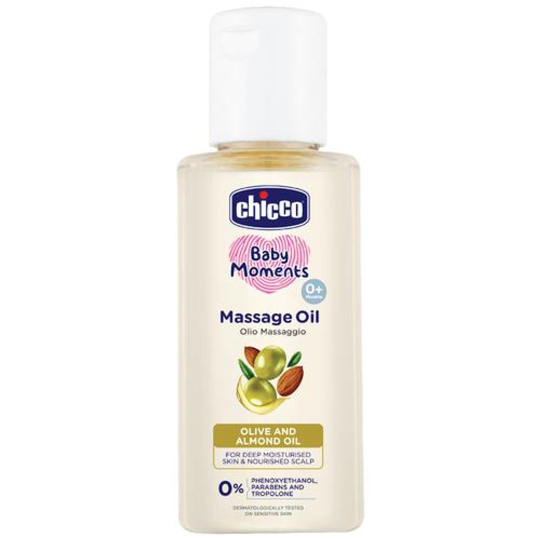 Baby Moments Massage Oil - For Moisturised Skin & Nourished Scalp, 0+ Months