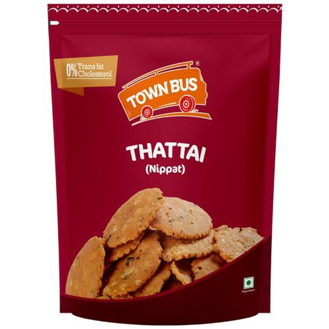 Townbus Thatai Nippattu - Namkeen Savoury Snack, No Transfats Or Cholesterol, Evening Snack