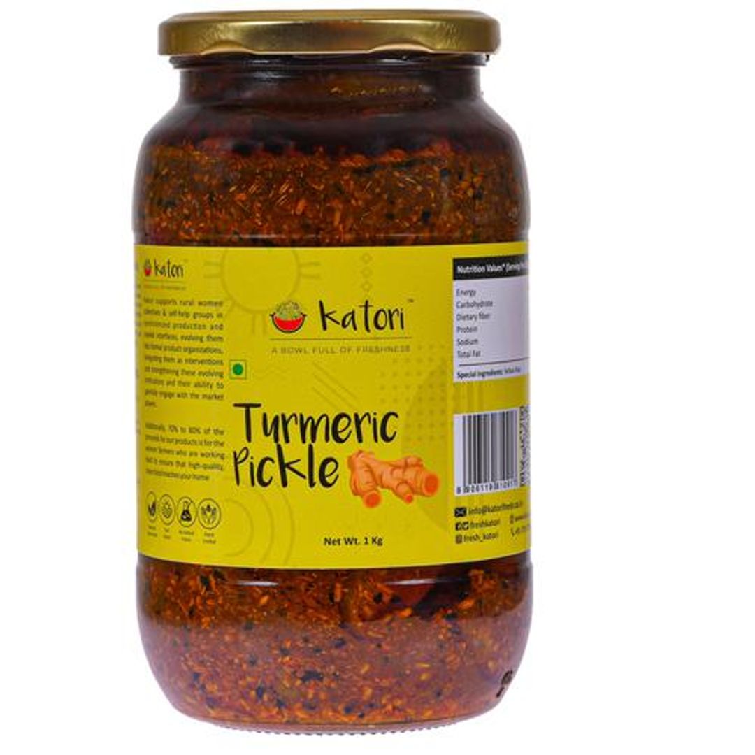 Turmeric Pickle - Handcrafted, Hand Curated By Artisans, Sun Dried & Cured, Zero Processing & No Chemical Additives