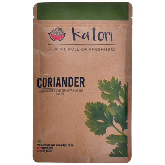 Coriander Dhaniya Powder - Green Dhaniya, Sun Dried, Authentic Flavour, Traditional, Zero Additives