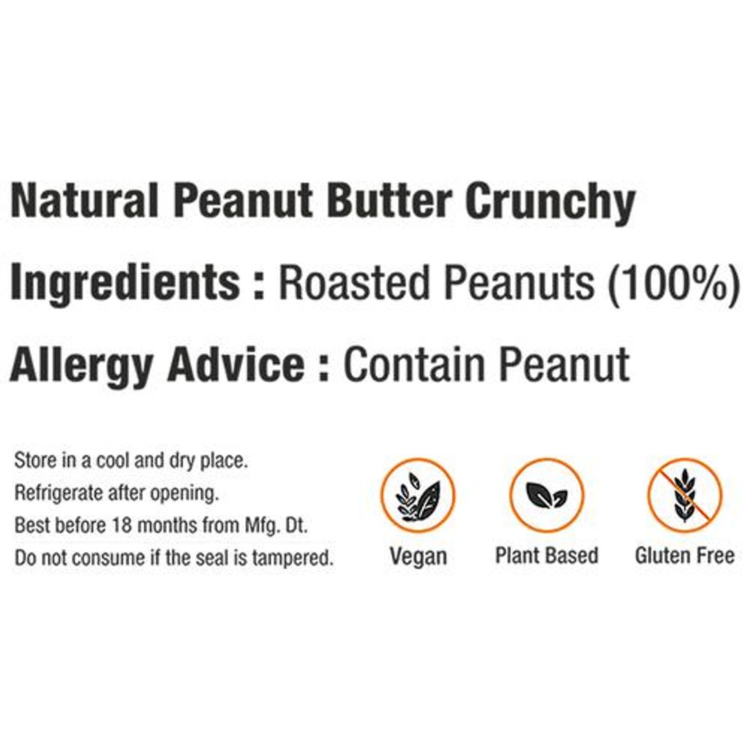 Classic Peanut Butter - Crunchy, Rich In Protein & Fibre