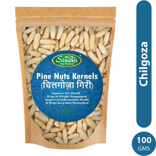 Dry Fruits Chilgoza Giri/Pine Nuts - Without Shell, Crunchy, Improves Eye Health