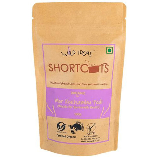 Shortcuts Mor Kozhambu Podi/Powder - Organic, Authentic Flavour , Ground Spices Mix