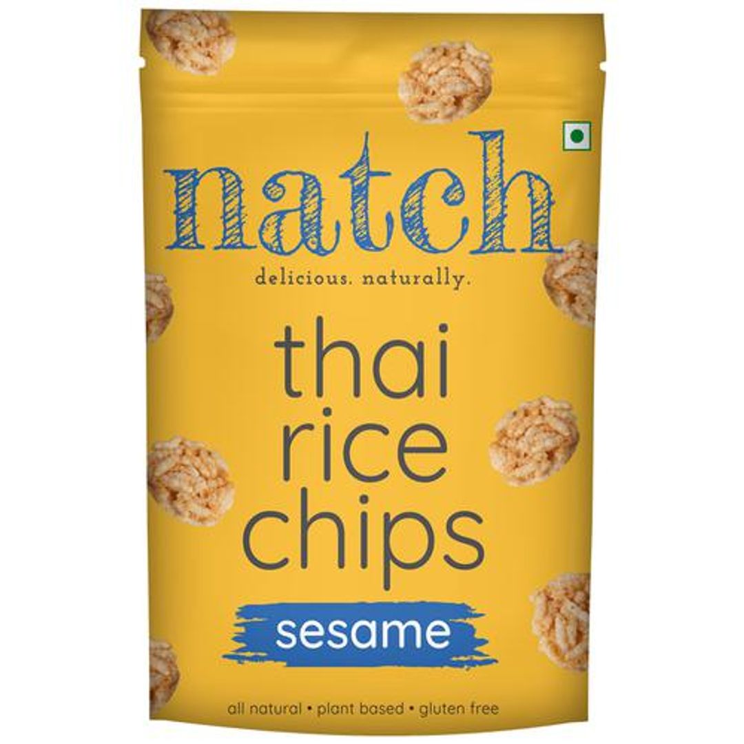 Thai Rice Chips - Sesame, Natural, Plant Based, Gluten Free