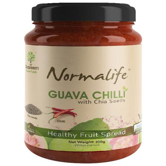 Guava Chilli With Chia Seeds Healthy Fruit Spread - Smooth, 100% Vegan