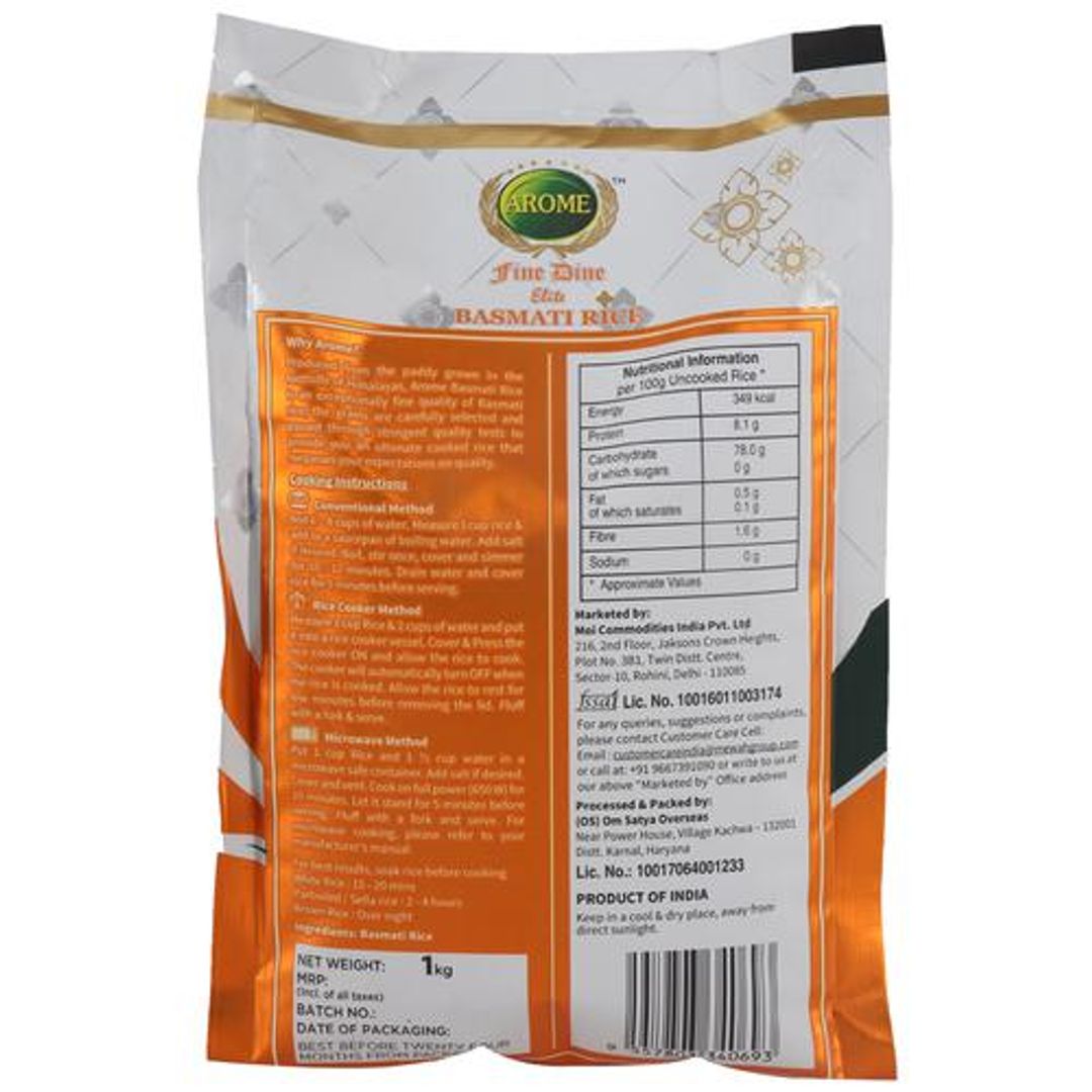 Fine Dine Elite Basmati Rice - Long & Fluffy, Slender & Non-Sticky