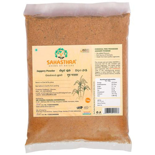 Jaggery Powder - Natural, Rich In Iron, Chemical Free