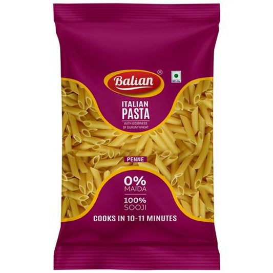 Italian Pasta Penne - Durum Wheat, 100% Sooji, Rich In Iron, Protein