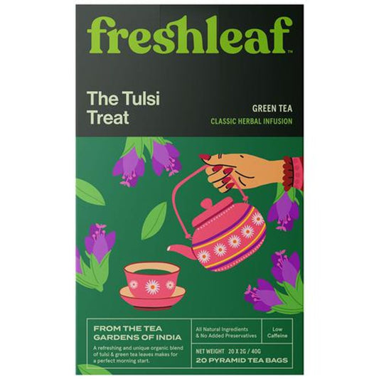 Tulsi Green Tea - Fresh, Rich In Antioxidants, Boosts Immunity