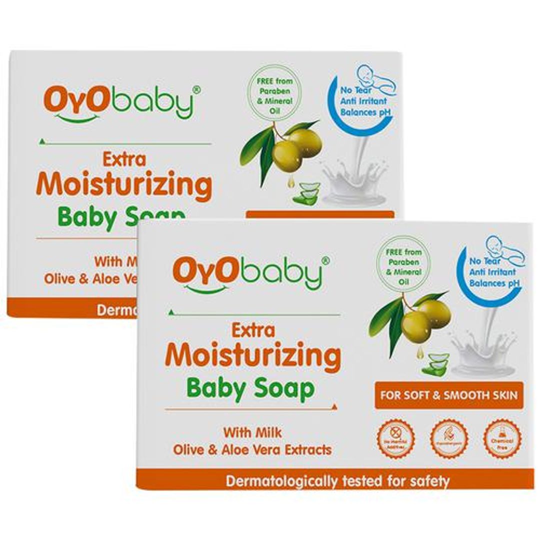 Extra Moisturizing Baby Soap - No Tears, Gentle Cleansing, For Soft & Smooth Skin