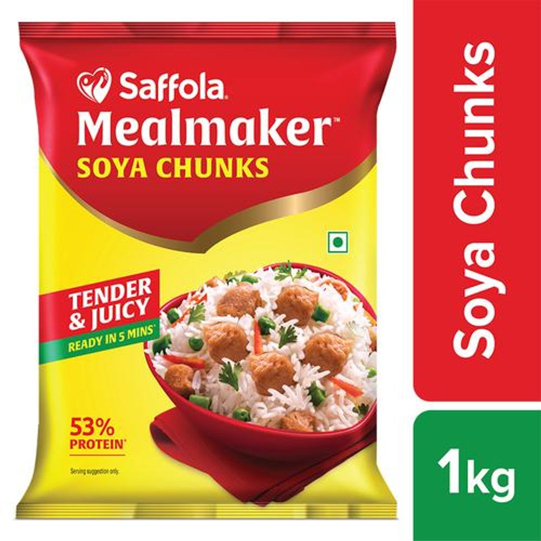 Mealmaker Soya Chunks - Tender & Juicy, High In Protein & Fibre