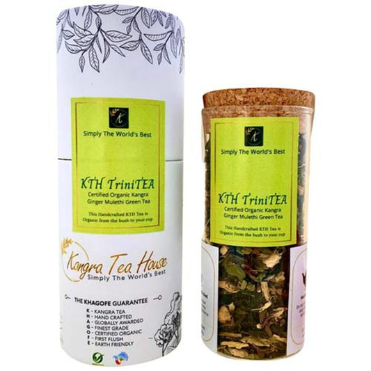 Trini Tea - Certified Organic Kangra Ginger Mulethi Green Tea, Anti-ageing, For Organ Health