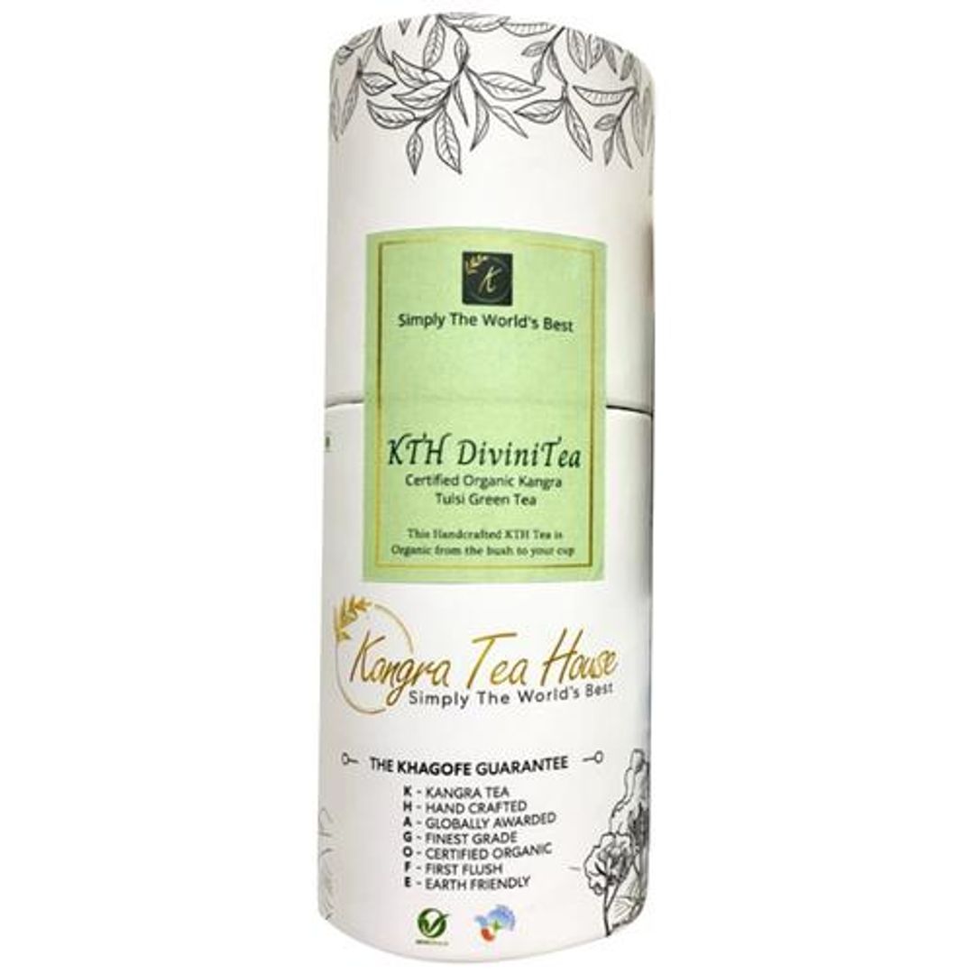 Divini Tea - Certified Organic Kangra Tulsi Green Tea, Boosts Immunity, Energy