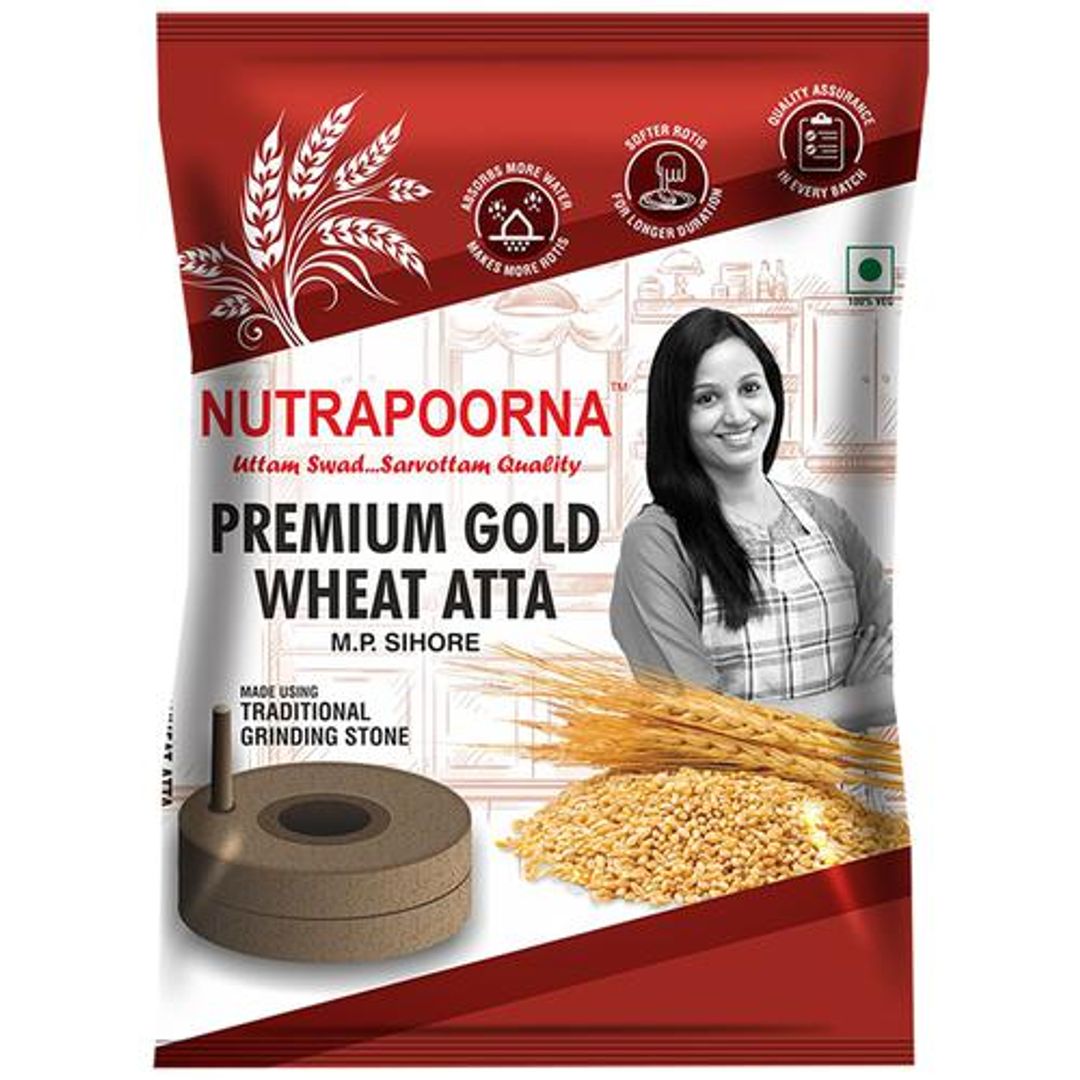 Premium Gold Wheat Atta - Rich In Nutrients, Fresh, No Preservatives - TOKO CART