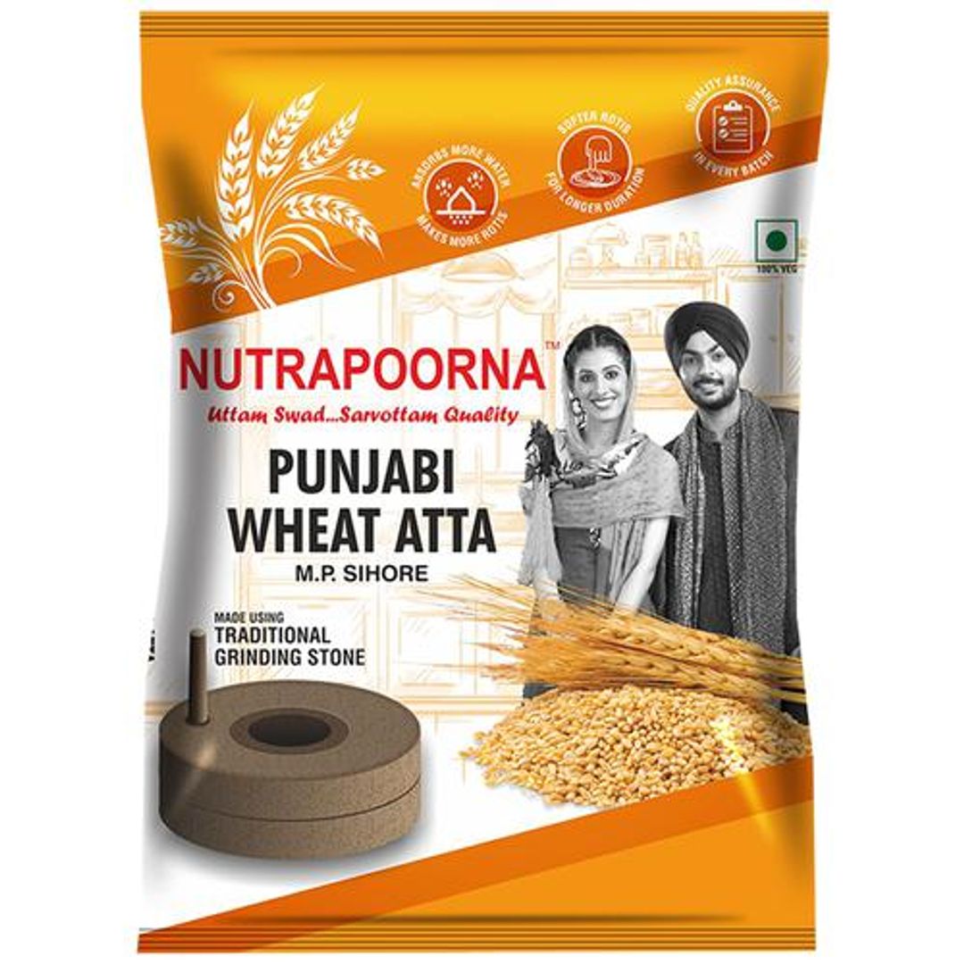 Punjabi Wheat Atta - Premium, Fresh, Rich In Nutrients, No Preservatives