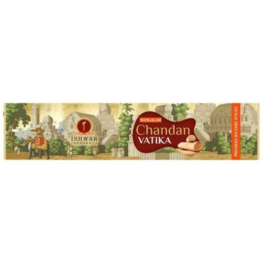 Chandan Vatika Premium Incense Sticks/Agarbattis - Long-Lasting Fragrance