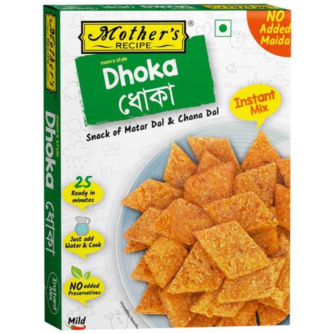 Dhoka - Snack Of Matar & Chana Dal, Mild Spice, Instant Mix