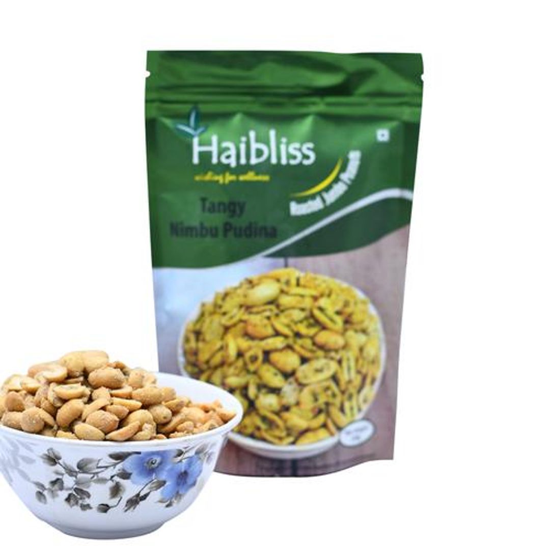 Roasted Jumbo Peanuts - Tangy Nimbu Pudina, Crunchy, Rich In Protein & Fibre