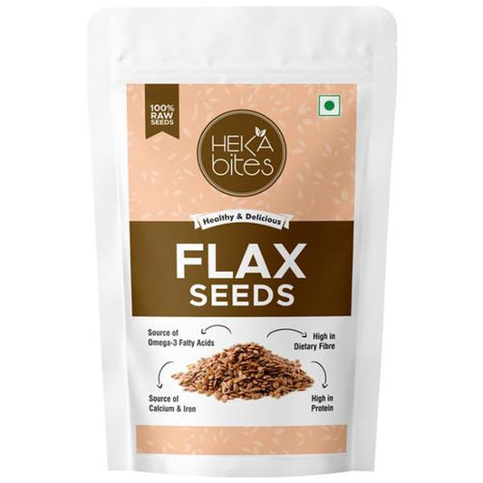 Raw Flax Seeds - Premium, Vegan, Source Of Calcium & Iron, Gluten Free