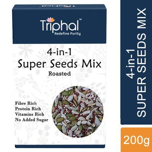 4-In-1 Super Seeds Mix - Roasted, Rich In Protein & Fibre, No Added Sugar