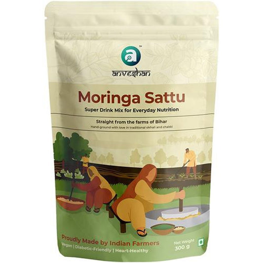 Moringa Sattu Drink Mix - Jaljeera Flavour, High Protein, No Preservatives