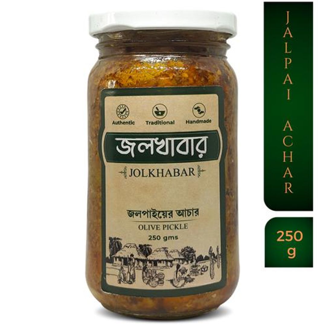 Handmade Olive Pickle - Jalpai Er Aachar, Authentic, Traditional, Handmade