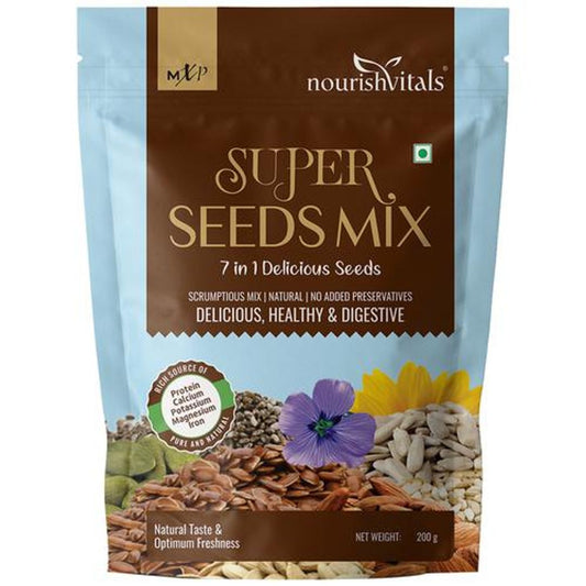 Super Seeds Mix - 7 In 1, Natural, No Added Preservativatives, Delicious, Healthy & Digestives